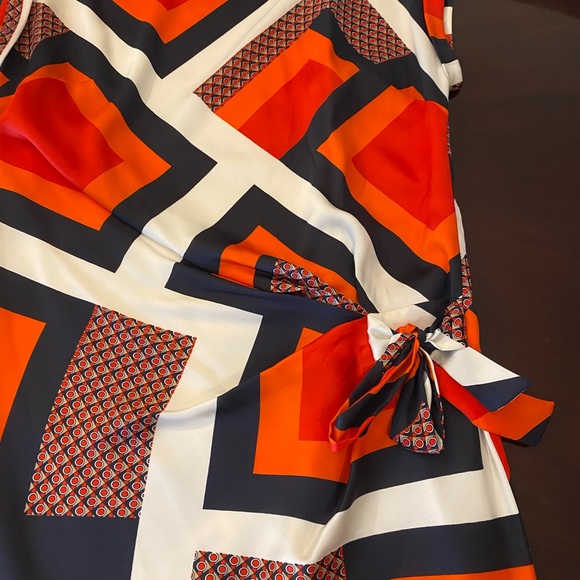 Ann Taylor classy red blue white dress - Picture 6 of 6